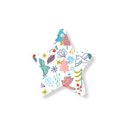 Christmas Decorations HAPPY DAYS II- Wooden Xmas Star And Fridge Magnet
