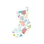 Christmas Decorations HAPPY DAYS II- Wooden Xmas Stocking And Fridge Magnet