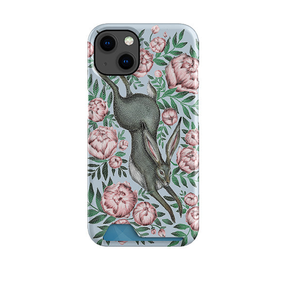 Hare And Peonies Case and Card Case By Catherine Rowe