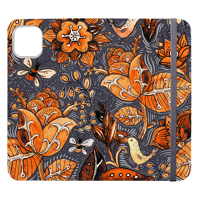 Wallet phone case-Hidcote-Vegan Leather Wallet Case Vegan leather. 3 slots for cards Fully printed exterior. Compatibility See drop down menu for options, please select the right case as we print to order.-Stringberry