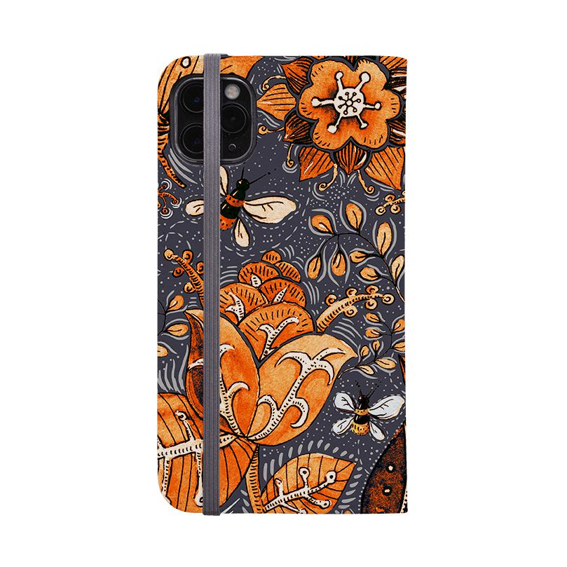 Wallet phone case-Hidcote-Vegan Leather Wallet Case Vegan leather. 3 slots for cards Fully printed exterior. Compatibility See drop down menu for options, please select the right case as we print to order.-Stringberry