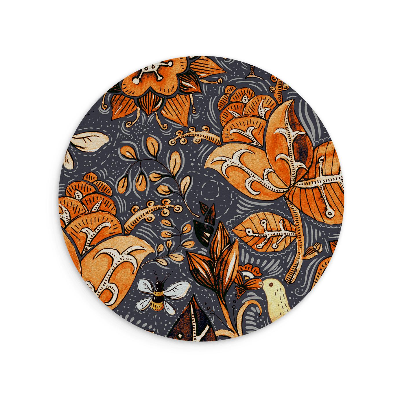 Hidcote Manor Vegan Leather Mouse Mat