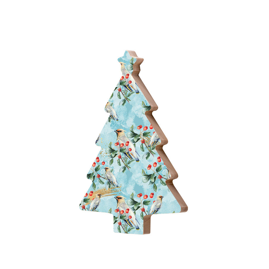 Christmas Decorations HOLLY JOLLY- Wooden Xmas Tree And Fridge Magnet
