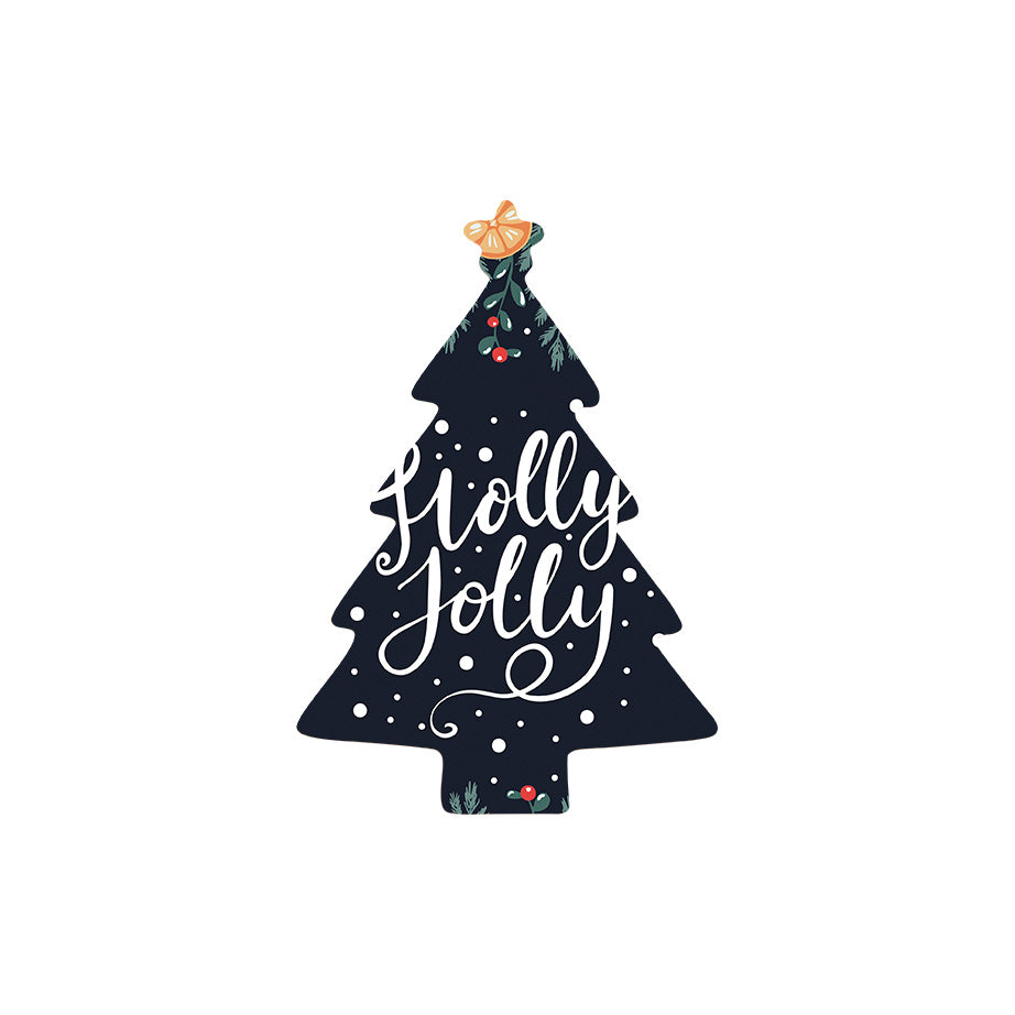 Christmas Decorations HOLLY JOLLY II- Wooden Xmas Tree And Fridge Magnet