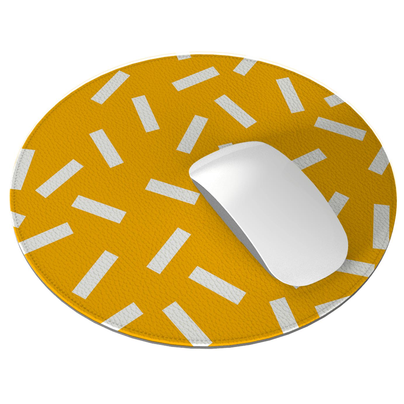 Honey Confetti Vegan Leather Mouse Mat