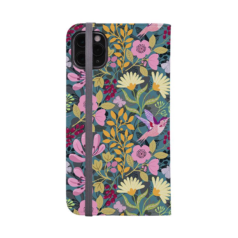 Wallet phone case-Hummingbird By Bex Parkin-Vegan Leather Wallet Case Vegan leather. 3 slots for cards Fully printed exterior. Compatibility See drop down menu for options, please select the right case as we print to order.-Stringberry