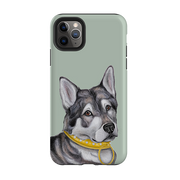 iPhone Tough Case - Huskey By Catherine Rowe