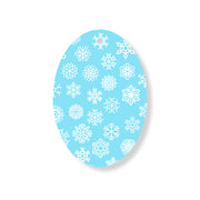 Christmas Decorations ICE XMAS- Wooden Xmas Oval Decoration and Fridge Magnet