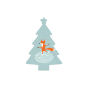 Christmas Decorations ICY FOXY- Wooden Xmas Tree And Fridge Magnet