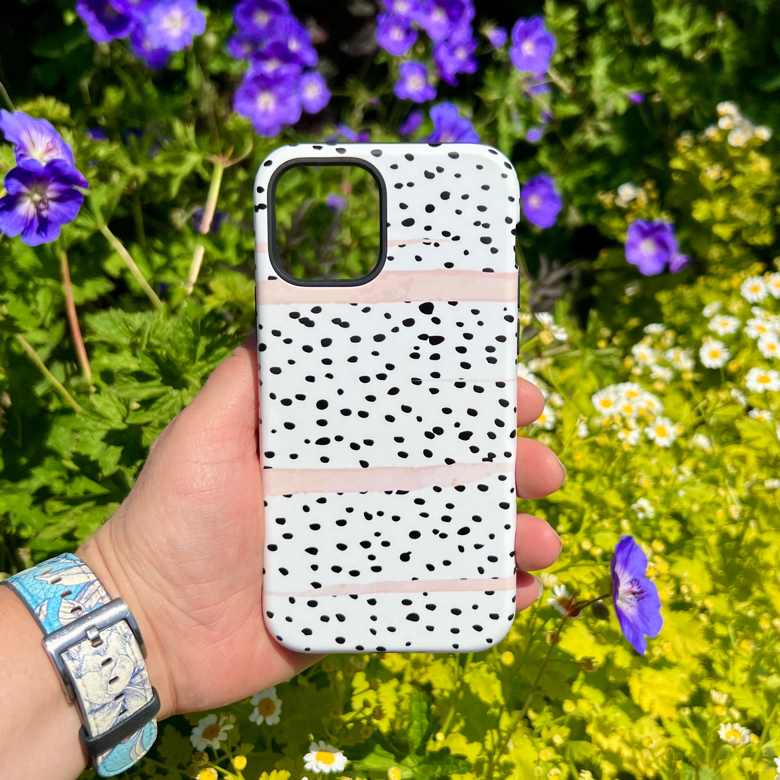 iPhone Tough Case - Dots And Blush