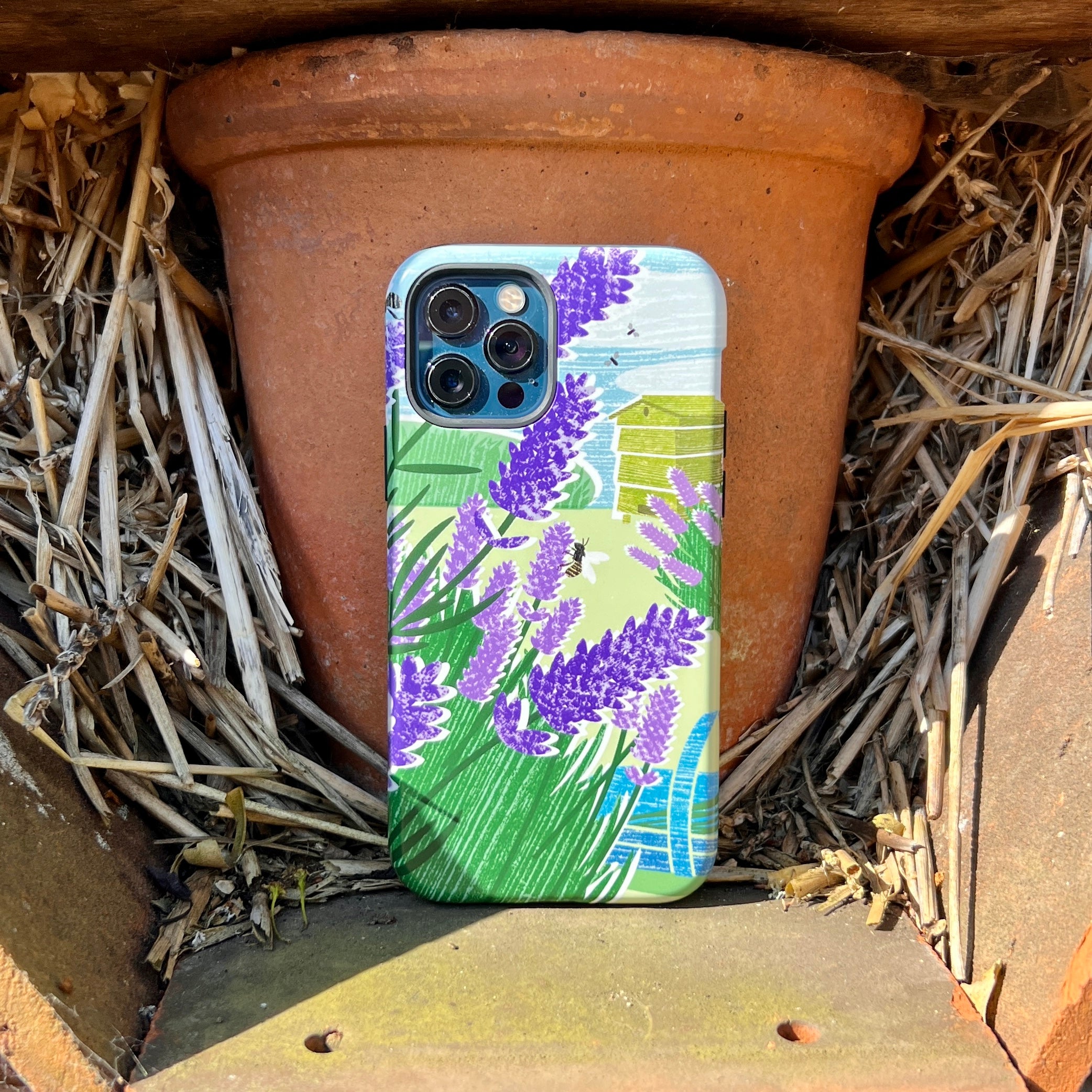 iPhone Tough Case - Lavender Garden By Liane Payne