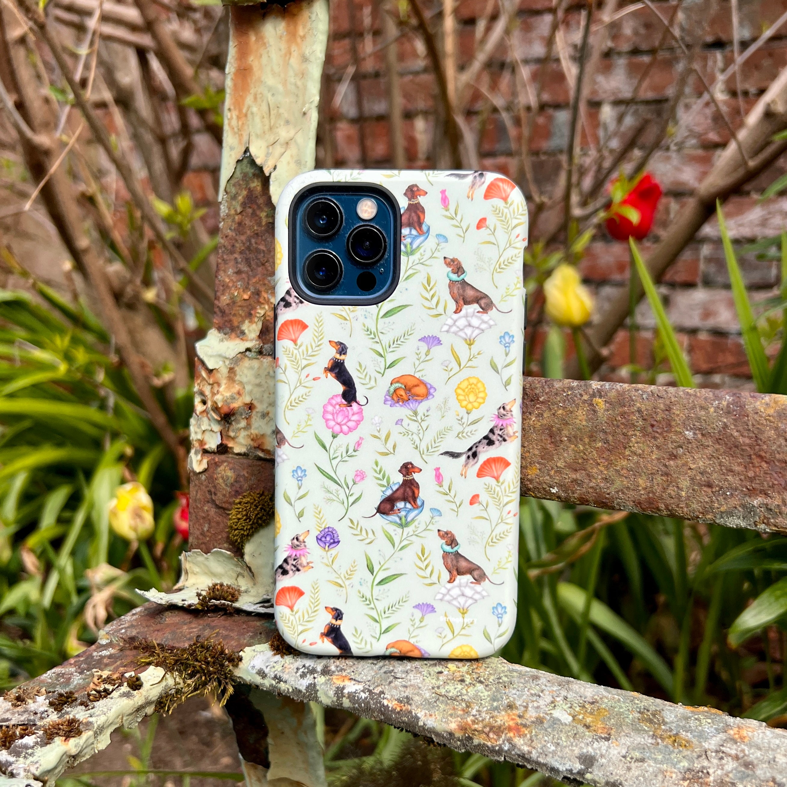 iPhone Tough Case - Doxy Day Afternoon Pistachio By Catherine Rowe