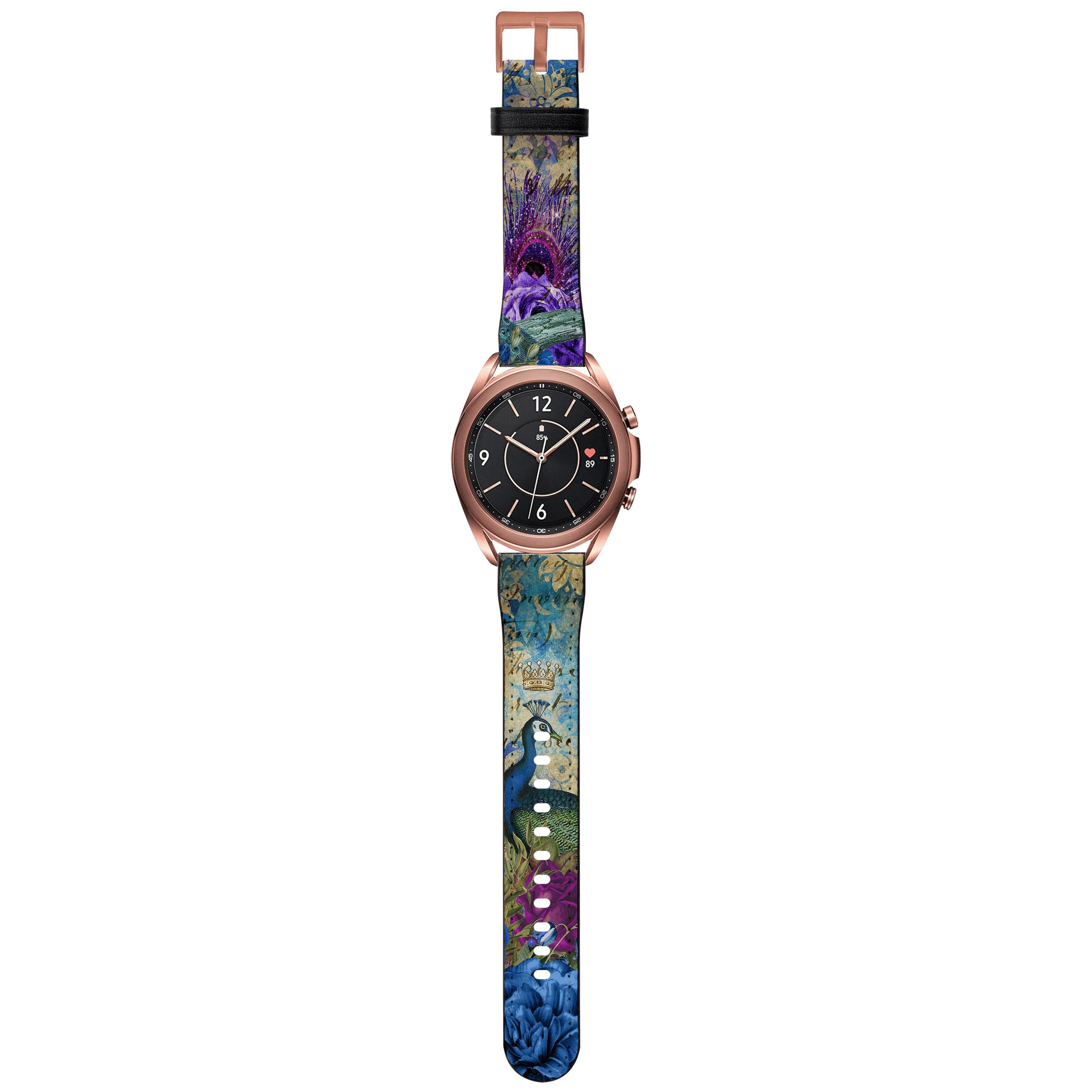 Apple Watch Straps-In Heaven Android Watch Strap-Paper Leather Samsung Watch Straps Product Details Get trendy with our Paper leather Samsung Watch bands. Available for all models of Samsung watch. High quality Paper Leather Fully printed on all exterior sides. Samsung Watch Band 40mm/42mm Samsung Watch Band 45mm/46mm-Stringberry