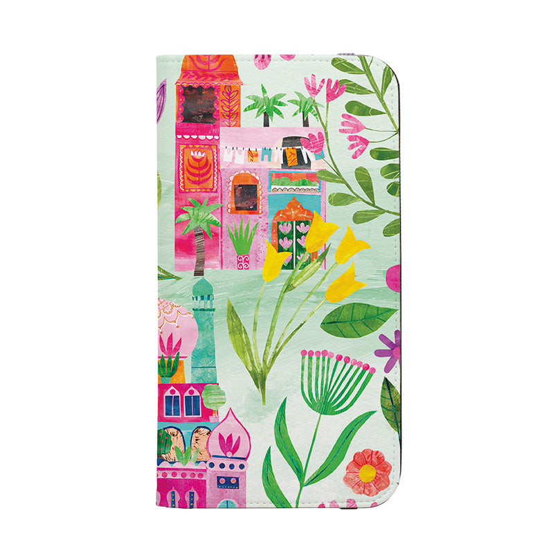 Wallet phone case-Indian Summer Garden By Tracey English-Vegan Leather Wallet Case Vegan leather. 3 slots for cards Fully printed exterior. Compatibility See drop down menu for options, please select the right case as we print to order.-Stringberry