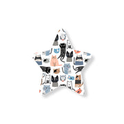 Christmas Decorations JIGGLES- Wooden Xmas Star And Fridge Magnet