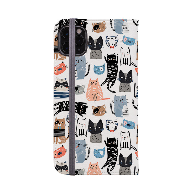 Wallet phone case-Jiggles-Vegan Leather Wallet Case Vegan leather. 3 slots for cards Fully printed exterior. Compatibility See drop down menu for options, please select the right case as we print to order.-Stringberry