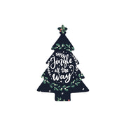 Christmas Decorations JINGLE ALL THE WAY- Wooden Xmas Tree And Fridge Magnet