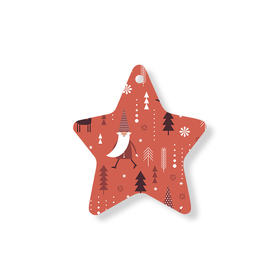 Christmas Decorations JOLLY JOLLY- Wooden Xmas Star And Fridge Magnet
