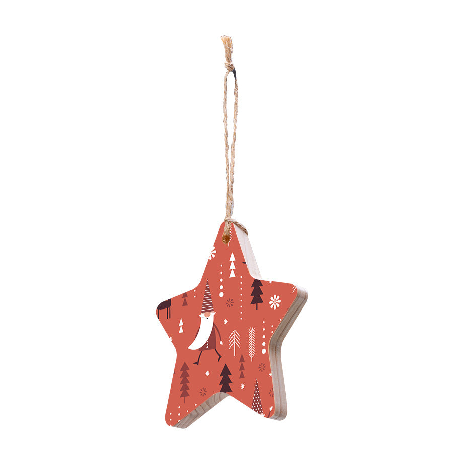 Christmas Decorations JOLLY JOLLY- Wooden Xmas Star And Fridge Magnet