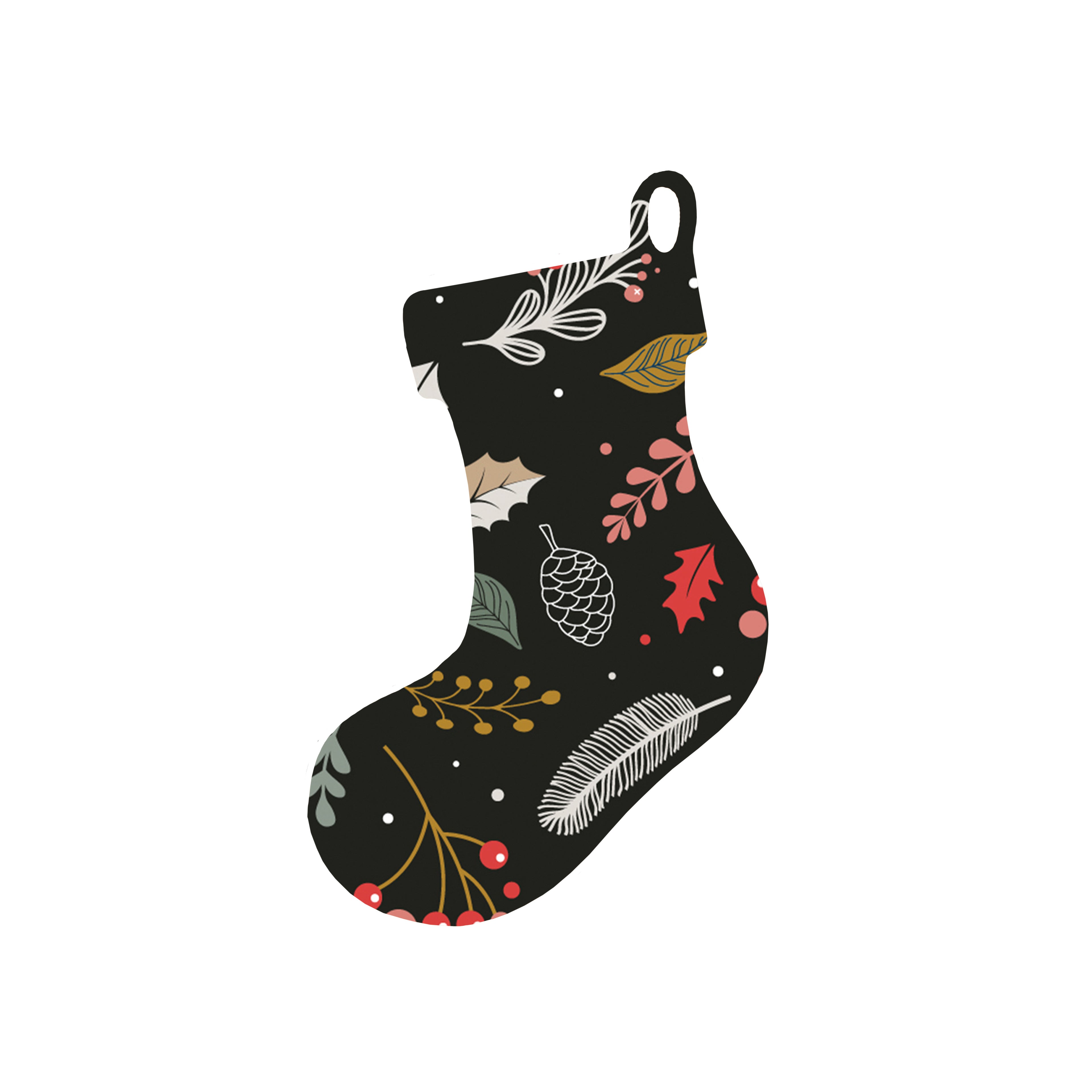Christmas Decorations JOY AND WONDER - Wooden Xmas Stocking And Fridge Magnet