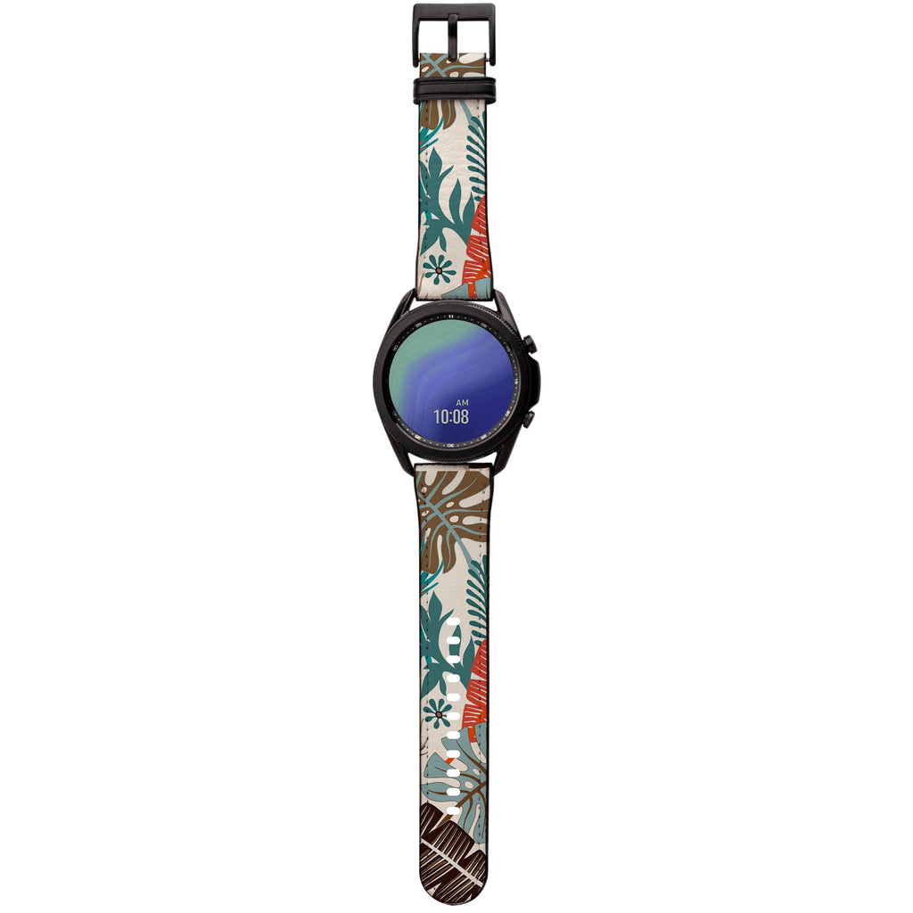 Apple Watch Straps-Kew Gardens Android Watch Strap-Paper Leather Samsung Watch Straps Product Details Get trendy with our Paper leather Samsung Watch bands. Available for all models of Samsung watch. High quality Paper Leather Fully printed on all exterior sides. Samsung Watch Band 40mm/42mm Samsung Watch Band 45mm/46mm-Stringberry