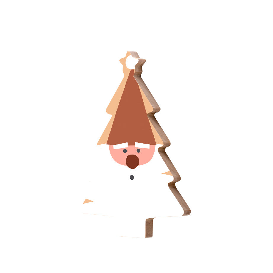 Christmas Decorations KISS SANTA- Wooden Xmas Tree And Fridge Magnet