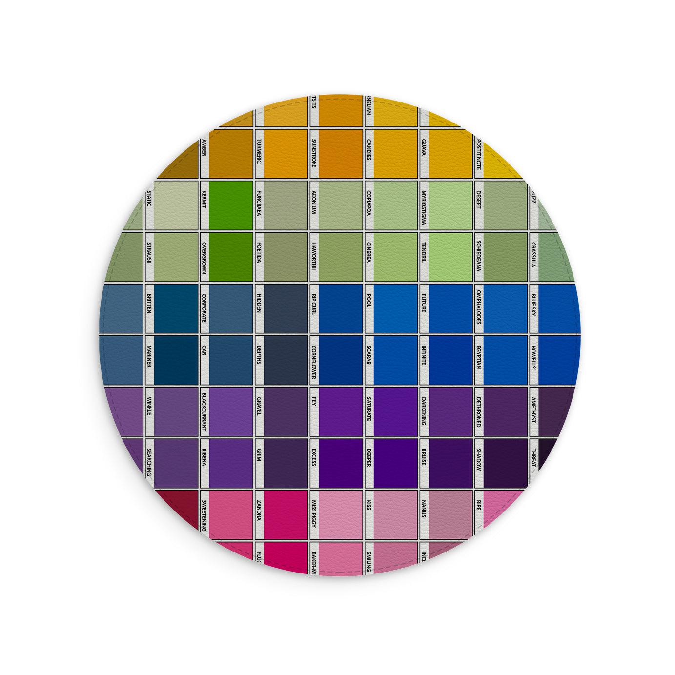 Chromology Vegan Leather Mouse Mat By Kitty Joseph