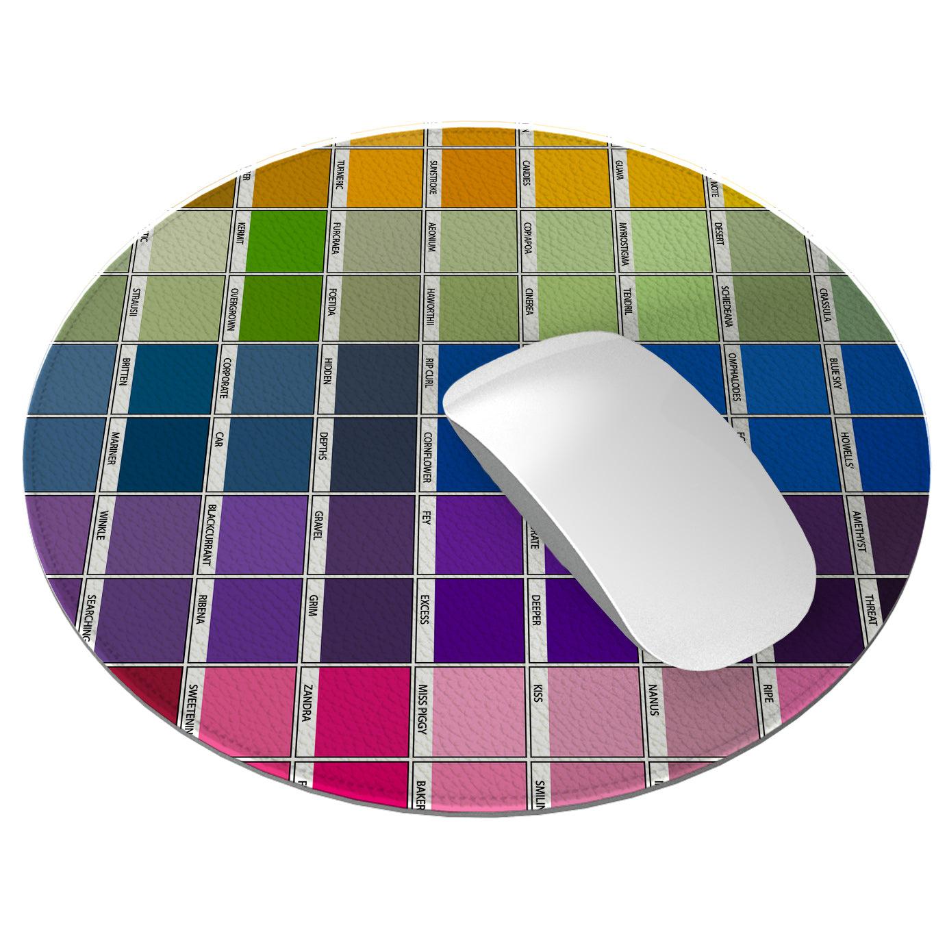 Chromology Vegan Leather Mouse Mat By Kitty Joseph