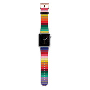 Apple Watch Straps-Apple Watch Strap Myriad Stripe By Kitty Joseph-All Products Are Printed To Order No returns will be entertained if you select the wrong model. Please ensure you select the right model Get trendy with our vegan leather Apple Watch bands. Available for all models of Apple watch. Product Details Vegan Leather Apple Watch Straps High quality Vegan Leather Fully printed on all exterior sides. Apple Watch Band 38mm/40mm Apple Watch Band 42mm/44mm-Stringberry