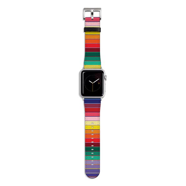 Apple Watch Straps-Apple Watch Strap Myriad Stripe By Kitty Joseph-All Products Are Printed To Order No returns will be entertained if you select the wrong model. Please ensure you select the right model Get trendy with our vegan leather Apple Watch bands. Available for all models of Apple watch. Product Details Vegan Leather Apple Watch Straps High quality Vegan Leather Fully printed on all exterior sides. Apple Watch Band 38mm/40mm Apple Watch Band 42mm/44mm-Stringberry