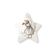 Christmas Decorations LADY XMAS- Wooden Xmas Star And Fridge Magnet