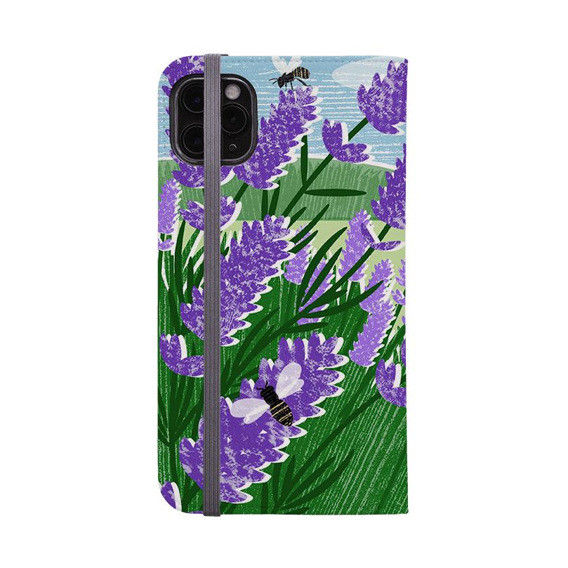 Wallet phone case-Lavender Garden By Liane Payne-Vegan Leather Wallet Case Vegan leather. 3 slots for cards Fully printed exterior. Compatibility See drop down menu for options, please select the right case as we print to order.-Stringberry