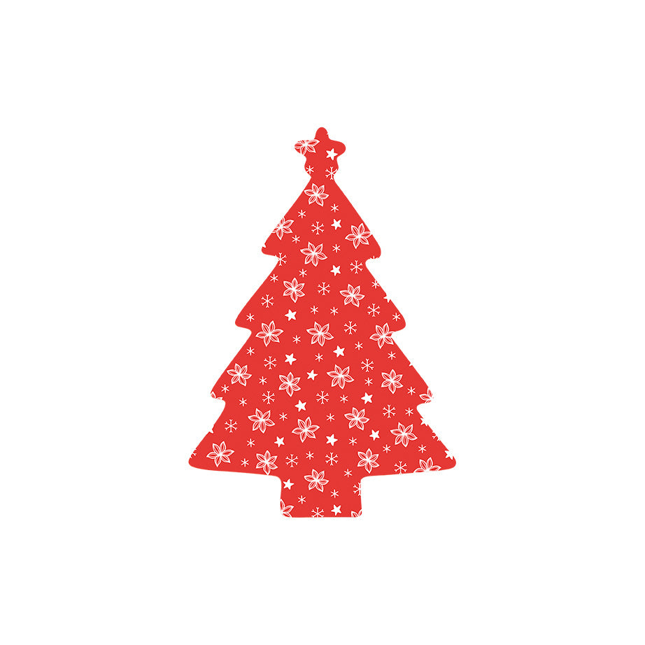 Christmas Decorations LET IT SNOW- Wooden Xmas Tree And Fridge Magnet