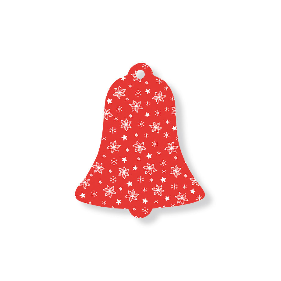 Christmas Decorations LET IT SNOW- Wooden Xmas Bell And Fridge Magnet