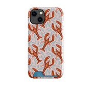 Lobster Pink Case and Card Case By Catherine Rowe
