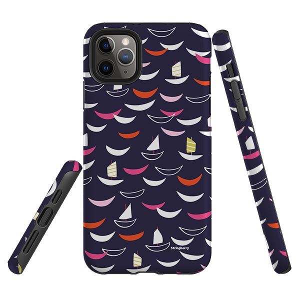 iPhone Tough Case - Little Boats By Ali Brookes
