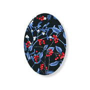 Christmas Decorations MAGICAL XMAS DARK- Wooden Xmas Oval Decoration and Fridge Magnet