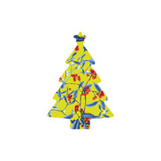 Christmas Decorations MAGICAL XMAS YELLOW- Wooden Xmas Tree And Fridge Magnet
