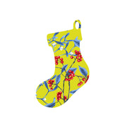 Christmas Decorations MAGICAL XMAS YELLOW- Wooden Xmas Stocking And Fridge Magnet