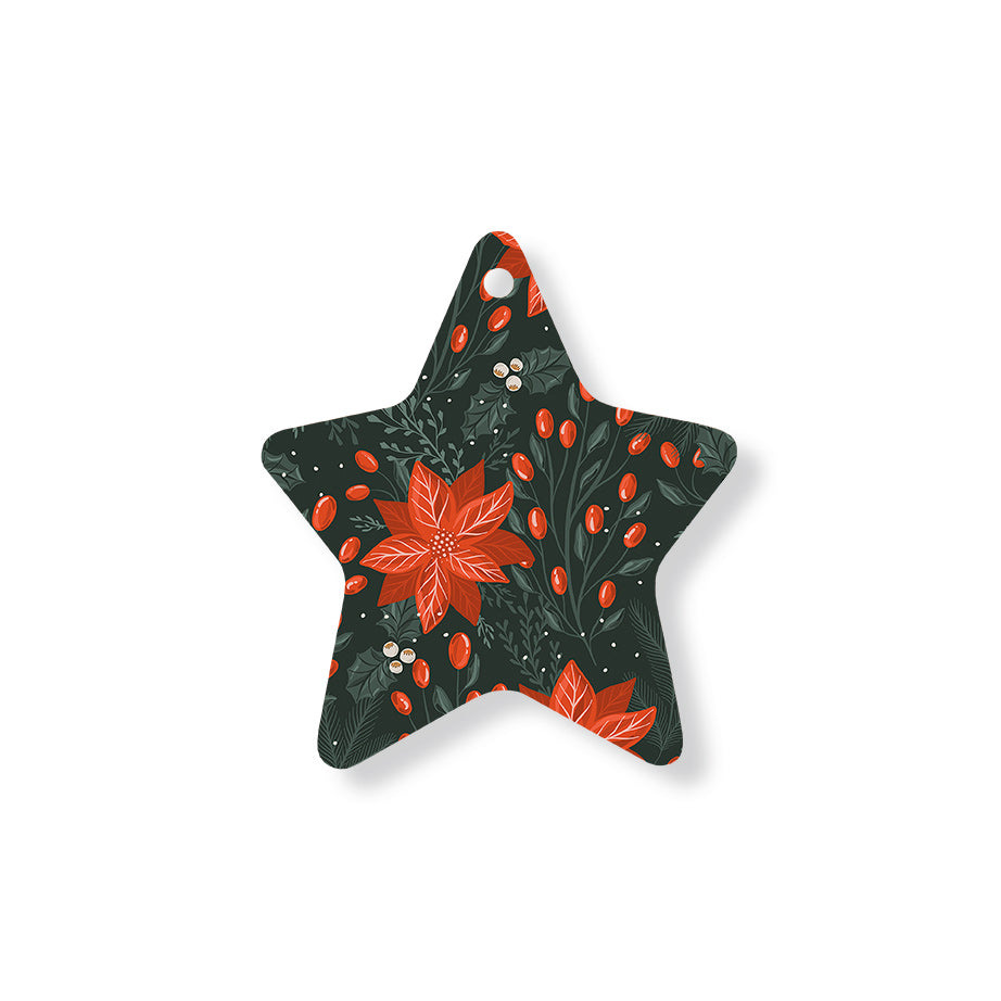 Christmas Decorations MAGIC OF THE HOLIDAYS- Wooden Xmas Star And Fridge Magnet