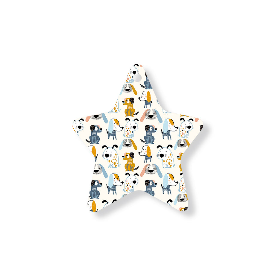 Christmas Decorations MARY PUPPINS- Wooden Xmas Star And Fridge Magnet