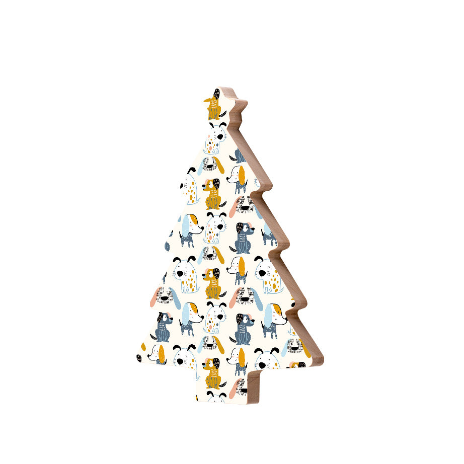 Christmas Decorations MARY PUPPINS- Wooden Xmas Tree And Fridge Magnet