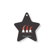 Christmas Decorations MERRY CHRISTMAS- Wooden Xmas Star And Fridge Magnet