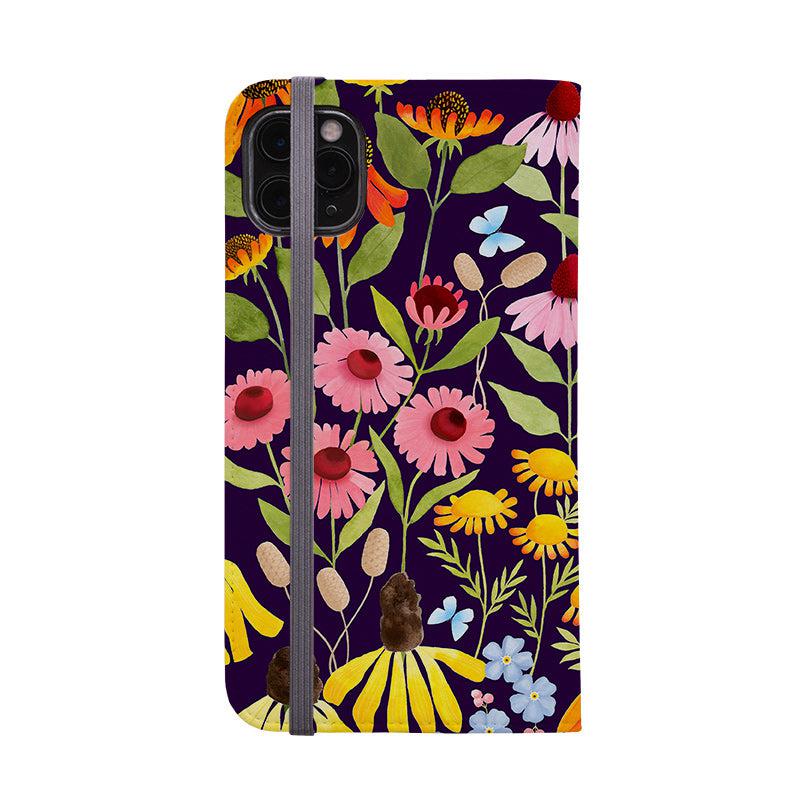 Wallet phone case-Mice And Wildflowers By Bex Parkin-Vegan Leather Wallet Case Vegan leather. 3 slots for cards Fully printed exterior. Compatibility See drop down menu for options, please select the right case as we print to order.-Stringberry