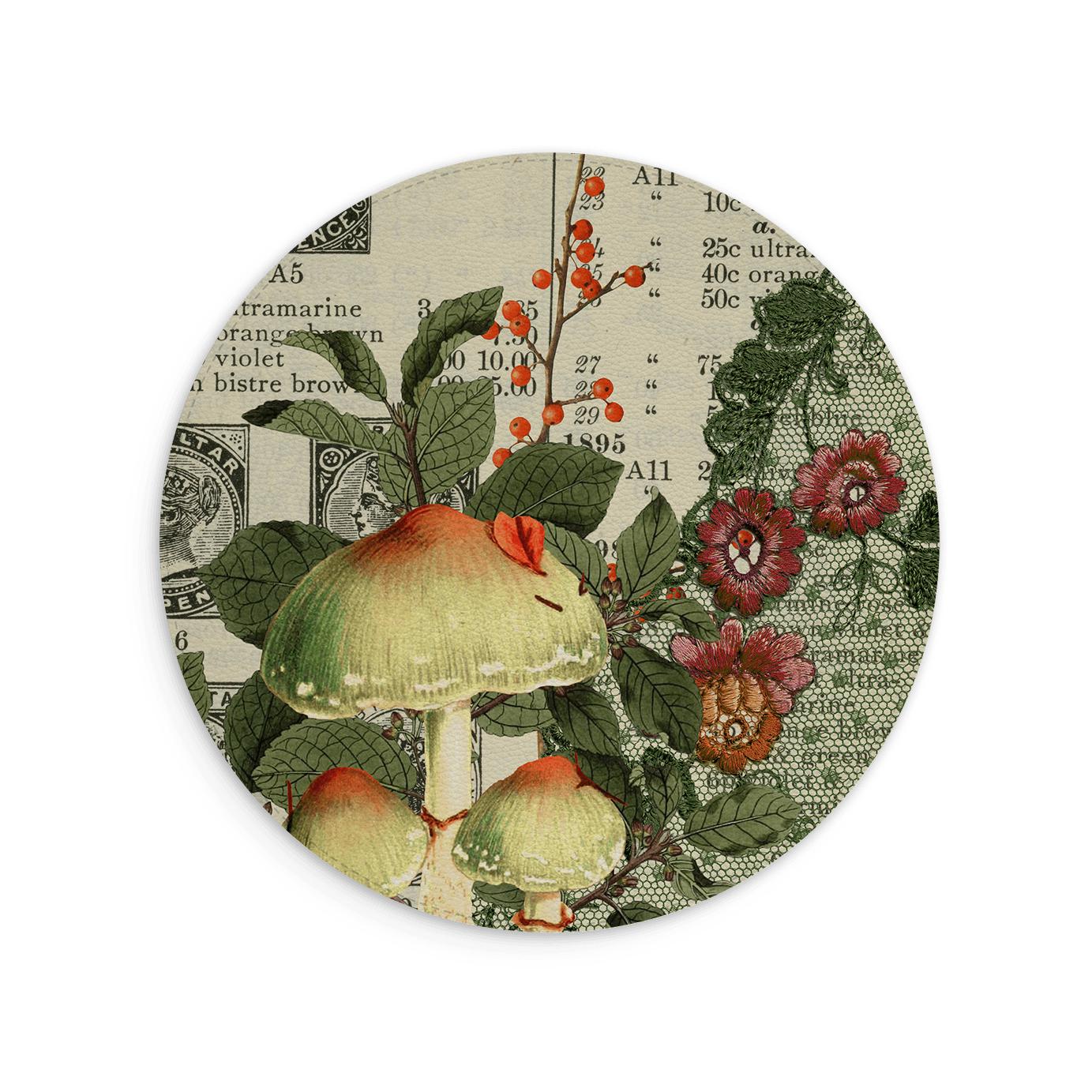 Mushroom Fashions Vegan Leather Mouse Mat