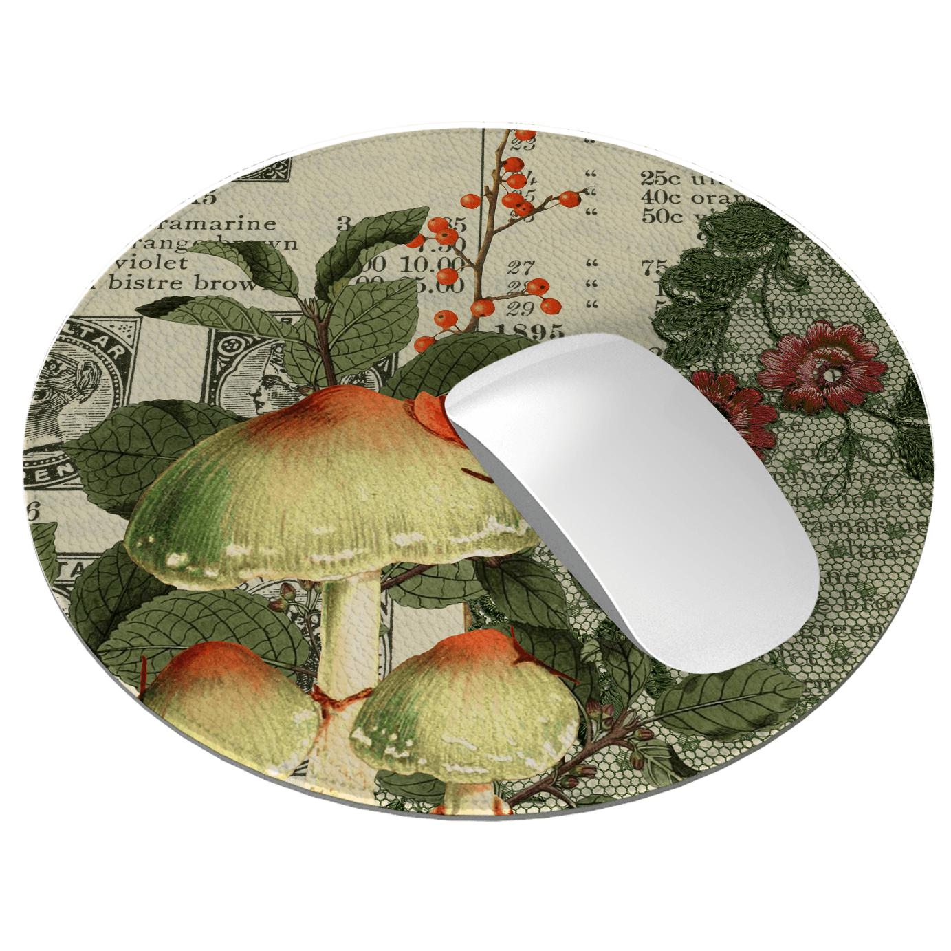 Mushroom Fashions Vegan Leather Mouse Mat