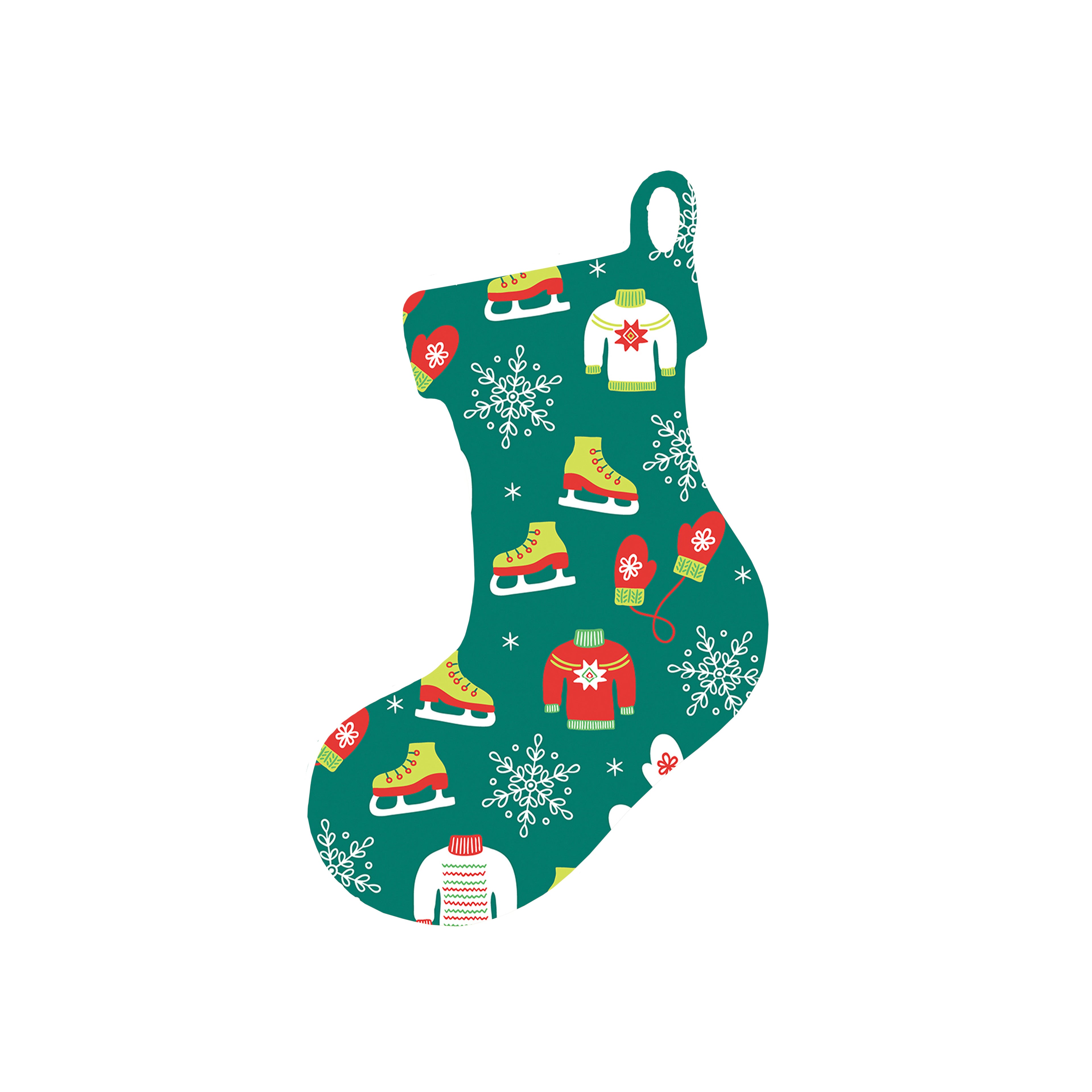 Christmas Decorations NOEL- Wooden Xmas Stocking And Fridge Magnet