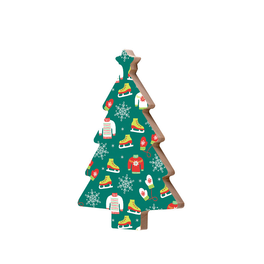 Christmas Decorations NOEL- Wooden Xmas Tree And Fridge Magnet