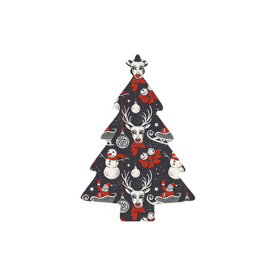 Christmas Decorations O SANTA- Wooden Xmas Tree And Fridge Magnet