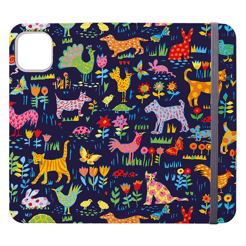 Wallet phone case-Our Yard By Sarah Campbell-Vegan Leather Wallet Case Vegan leather. 3 slots for cards Fully printed exterior. Compatibility See drop down menu for options, please select the right case as we print to order.-Stringberry
